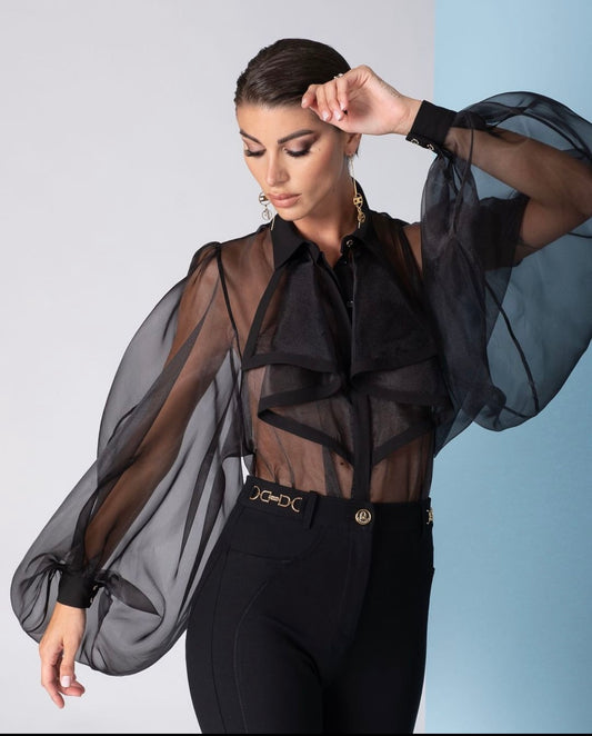 Sheer Oversize Bodysuit