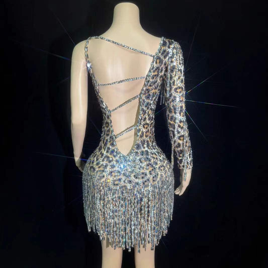 Latty Leaopard Dress