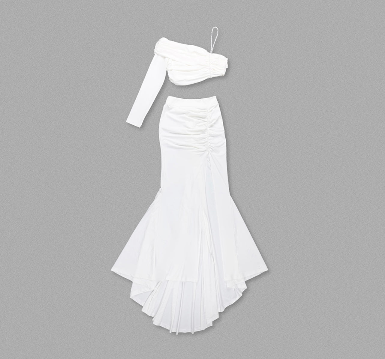 Paris White Skirt Set