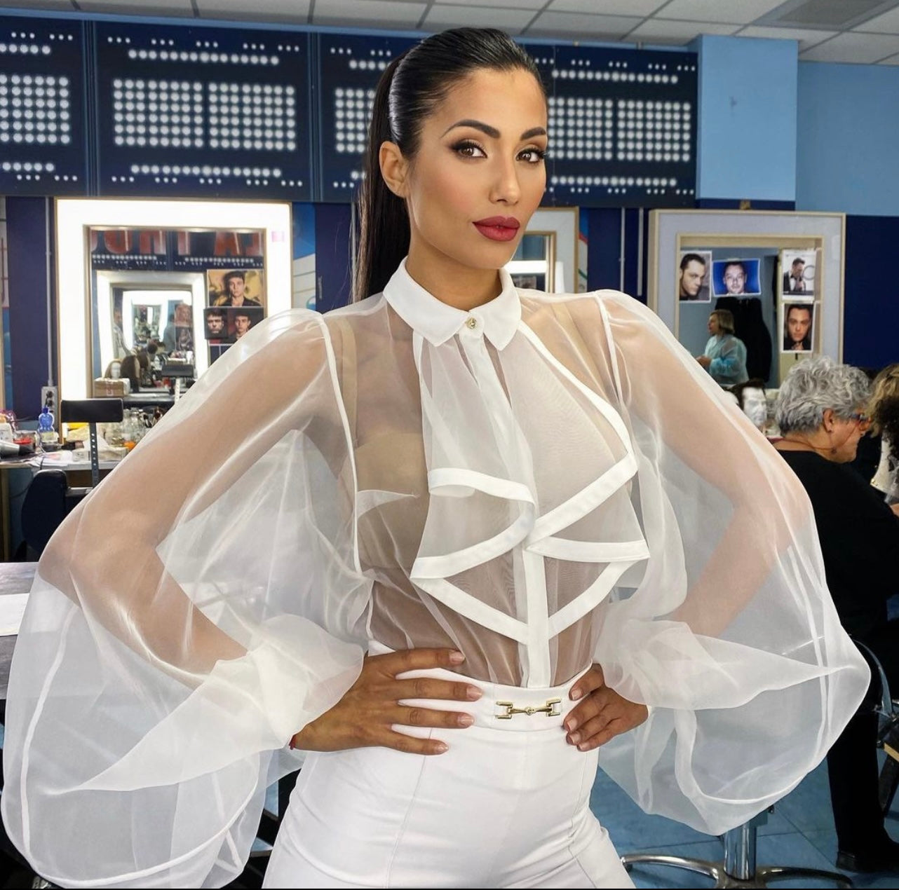 Sheer Oversize Bodysuit