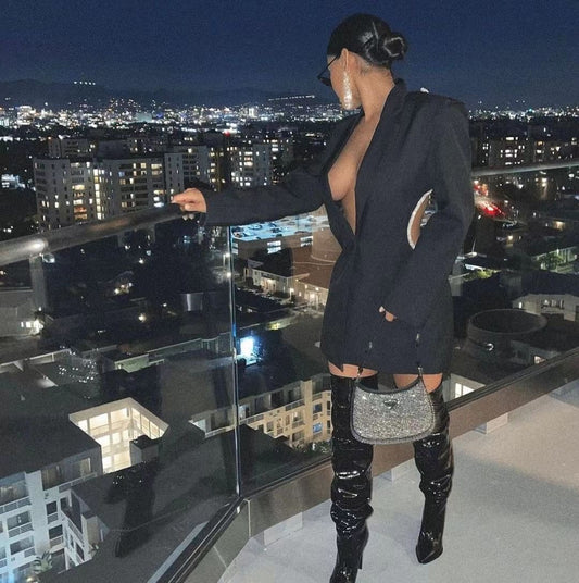 Twisted Rope Blazer Dress