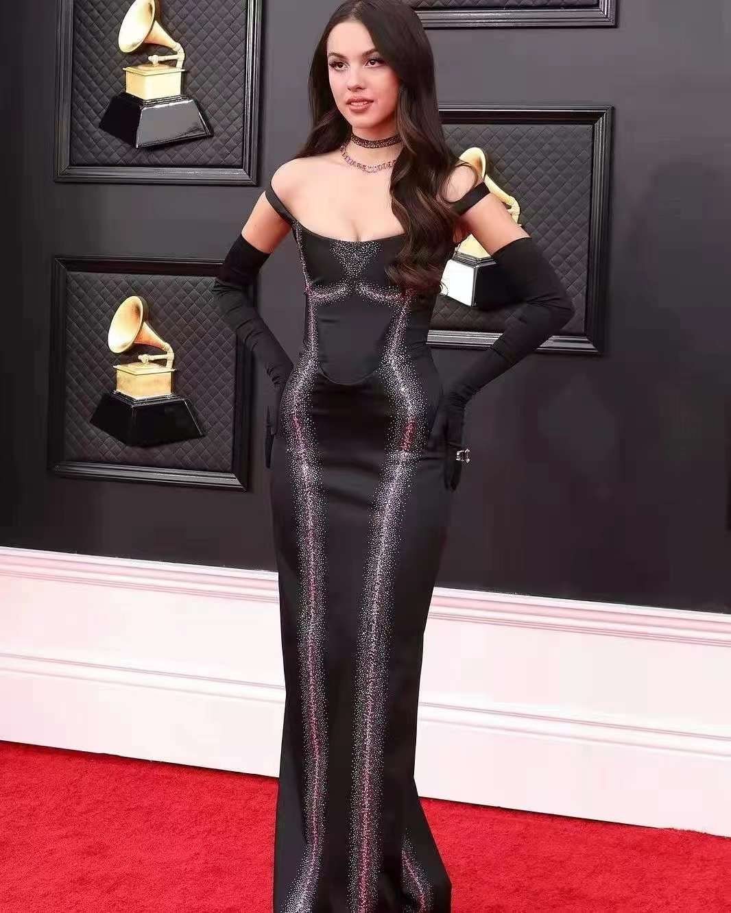 Rachel Dress With Gloves